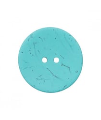 Carte de 1 bouton Coco 40mm Turquoise - Union Knopf Bleu