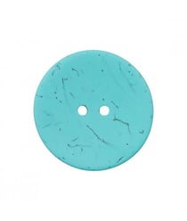Carte de 1 bouton Coco 40mm Turquoise - Union Knopf Bleu