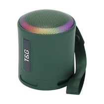 Enceinte Bluetooth Portable LED Multicolore Sans Fil Subwoofer Avec Lumière RGB Vert YONIS