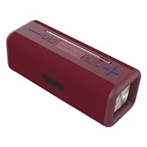 Enceinte Bluetooth Portable 10W Son 3D Stéréo Support Mains Libres TF AUX Rouge YONIS
