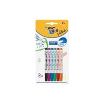 BIC KIDS Marqueur pour tableau blanc Velleda Mini, blister de 6