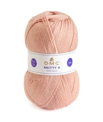 Fil à tricoter KNITTY 4 - 50gr - DMC 614 rose