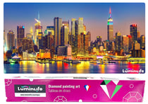 Diamond Painting Broderie Diamant LUMINLIFE 100x50cm, 5D, diamants ronds - New York Manhattan