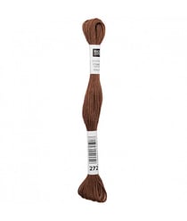 Fil à broder mouliné Uni - Rico Design 272 Marron