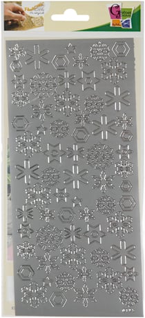 PEEL OFF'S FLOCONS ARGENT 105x232