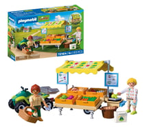 PLAYMOBIL® - Stand de légumes au marché et quad - 72164 - PLAYMOBIL® Country