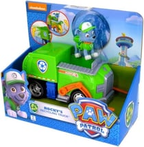Pat patrouille rocky avec camion poubelle - figurine chien - paw patrol - spin master
