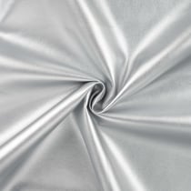 Tissu Simili cuir d'habillement uni Argent - Au mètre