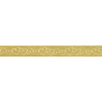Masking tape 1,5 cm Coeur doré