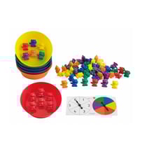 Trier les ours avec bols assortis - Jouet créatif et éducatif