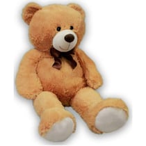 Peluche geante ours beige 1 metre 05 - sam - grande peluche 105 cm