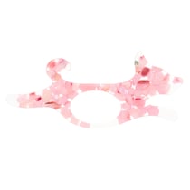 Bague de lecture en résine motif chien-rose floral