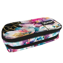 Trousse Fleurs Aquarelle 23 CM - 2 compartiments