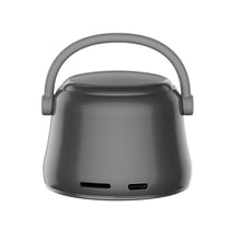 Enceinte Bluetooth Mini Bass Puissante Autonomie 4H Métal Gris YONIS