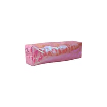 Trousse rectangulaire holographique – Rose – 1 compartiment