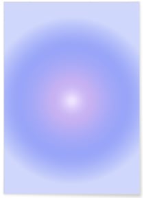 Affiche Aura bleue | A3 : 29,7x42cm