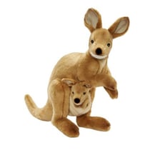 Peluche Wallaby avec bebe 38cmH