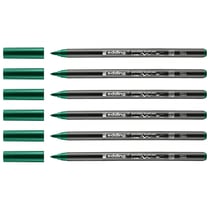Lot de 6 feutres pinceaux porcelaine EDDING - Vert - Pointe 1-4 mm