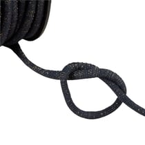 Bobine 25m cordon tresse métallisé bleu marine/or 6mm