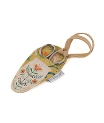 Pochette à ciseaux motif fleur - Distrifil Jaune