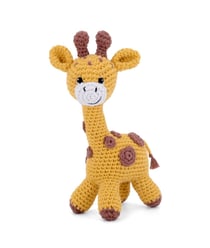 Kit de crochet Gründl Gina la Girafe – Créez votre girafe amigurumi en 100 % coton Jaune