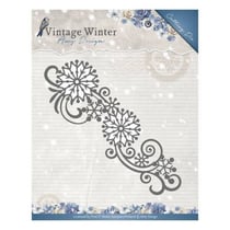 Die matrice de découpe embossage Amy Design SNOWFLAKE SWIRL BORDER 10123