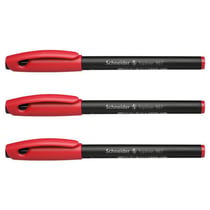 Lot de 3 Feutres Fineliner 0.4 mm - SCHNEIDER - Rouge - Topliner 967