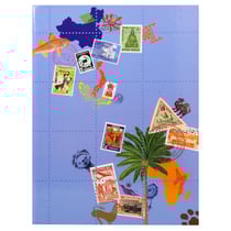 Album de timbres Globe-Trotter 16 pages noires - 16,5x22,5 cm - Visuels assortis - x 5 - Exacompta