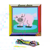 Kit canevas Petit cochon 15 x 15 cm gros trous