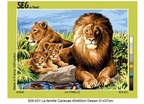 Canevas SEG La Famille 45 x 60 cm