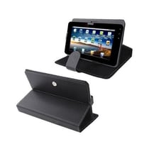 Housse Tablette Tactile Universelle 9' Mode Portrait Paysage Simili Cuir Noire YONIS