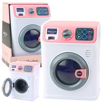Machine À Laver Jouet Pour Enfants Tambour Rotatif Lumières Sons Blanc Rose