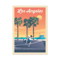 Affiche 50x70 cm - Los Angeles Venice Beach - Olahoop Travel Posters