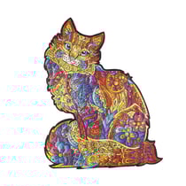 Puzzle en bois - Le Tendre Chat - Creatifwood