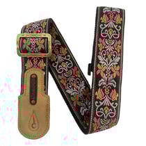 GROOVIT® – Sangle Jacquard Fleur Calico Édition Métal