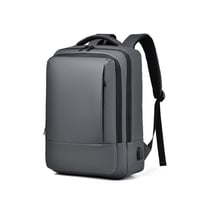Sac À Dos Ordinateur Grande Capacité Étanche Avec Port USB Noir Gris YONIS