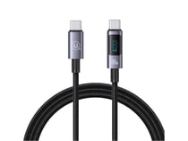 Avizar Câble de charge 100W Type-C à Lightning Modèle Display SF avec Écran LED 1.2m Noir