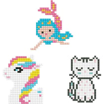 Diamond Dotz, chaton, sirène, poney, dim. 18x10 cm, 1 Pq.