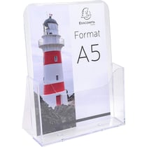 Distributeur - Présentoir - Prospectus - A5 - 1 compartiment - Transparent