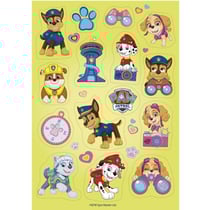 15 Stickers Pat Patrouille - Comestible