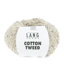 Pelote de Soie et Coton COTTON TWEED - Lang Yarns 13 Ecru