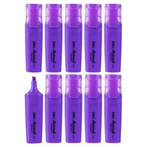 Lot de 10 surligneurs DELI à pointe biseautée 1-5 mm, violet