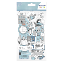 56 die cuts autocollant cosy Christmas ARTEMIO