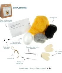 Kit Feutrine Abeille 5,5 x 7,5 cm - Trimits 39 Abeille