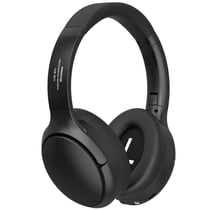 Casque Audio Bluetooth Rétro Sans Fil Léger Confortable Longue Autonomie Noir YONIS