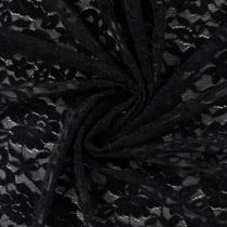 Tissu Dentelle Deluxe uni Noir