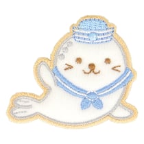 Ecusson thermocollant bébé phoque 4,5cm x 4cm