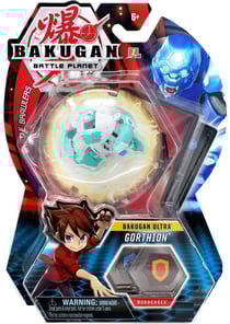 Bakugan ultra battle planet : gorthion avec carte - boule blanche - spin master 20107970