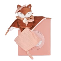 Doudou attache-sucette Renard Mina - 20 cm - Doudou et Compagnie