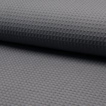 Tissu Nid d'abeille Gris anthracite